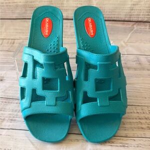 Okabashi Teal Slide Sandals for Women M/L